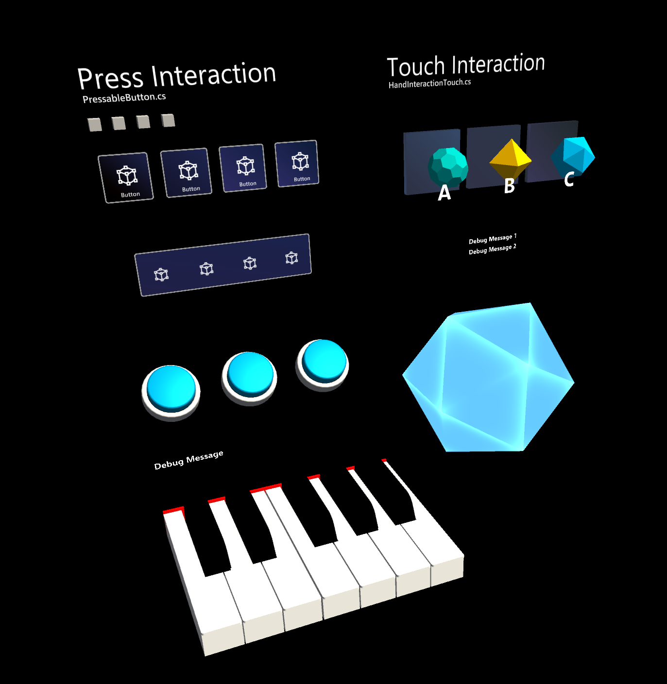 Hand Interaction Examples